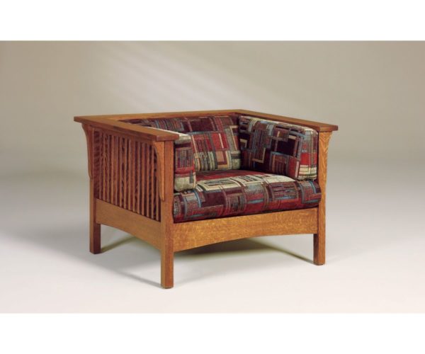 Cubic Slat Chair W/ Footstool