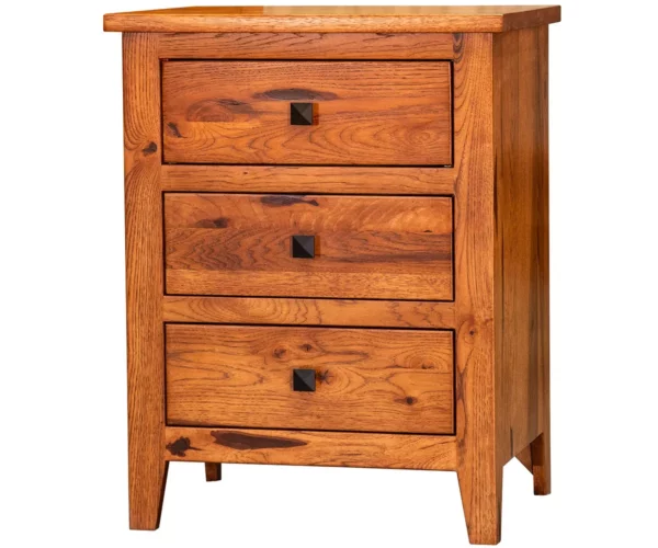 Ridgecrest Flush Mission 3 Drawer Nightstand