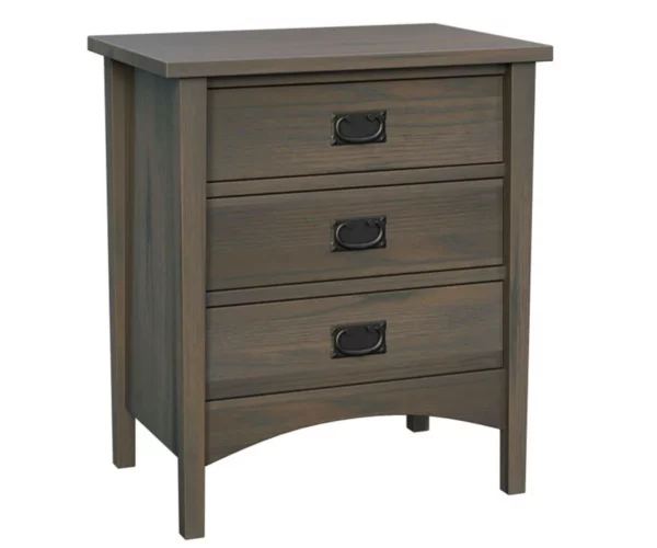 Arts & Crafts 3 Drawer Nightstand