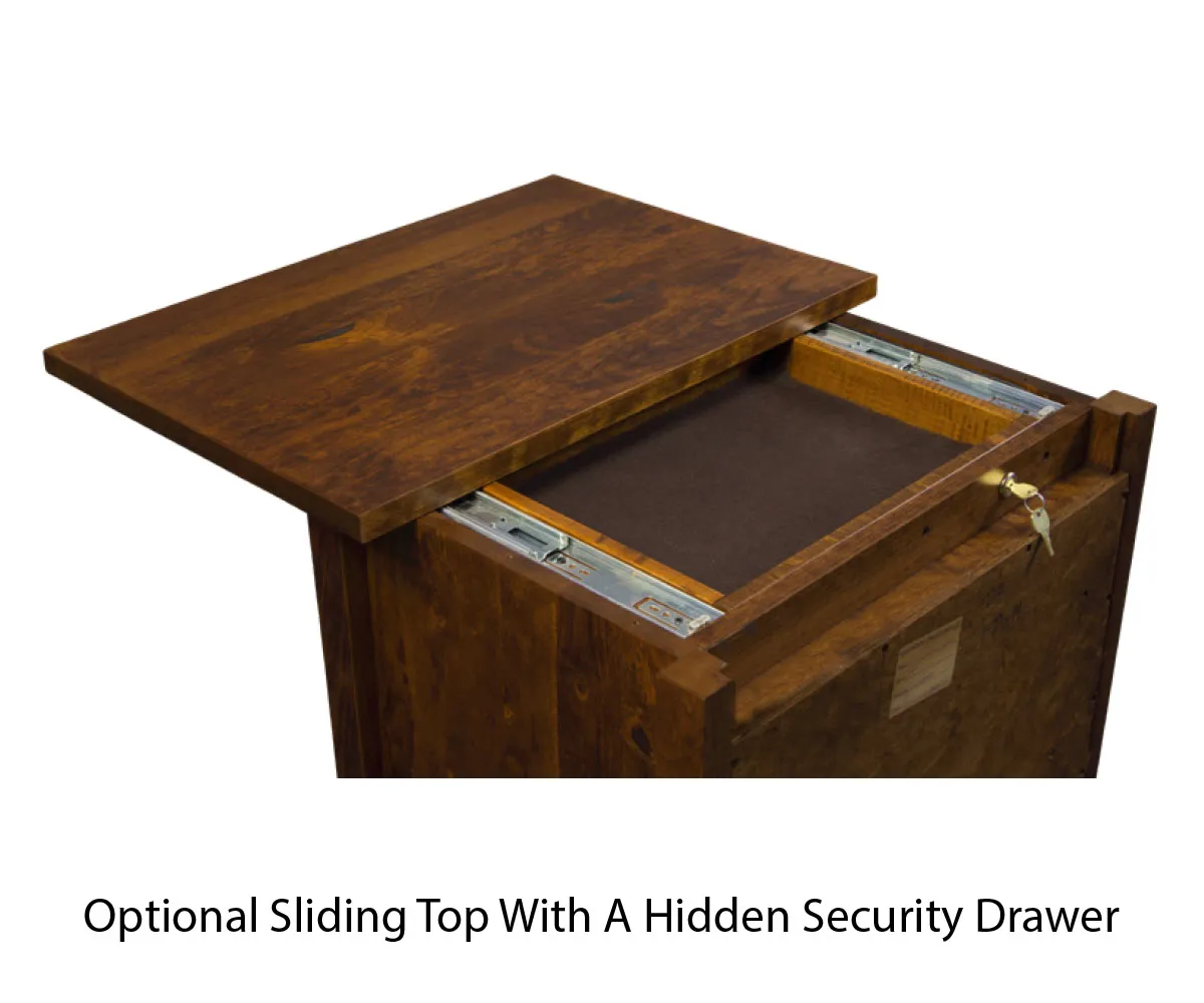 Arts & Crafts 1 Drawer Nightstand With Doors - Image 3