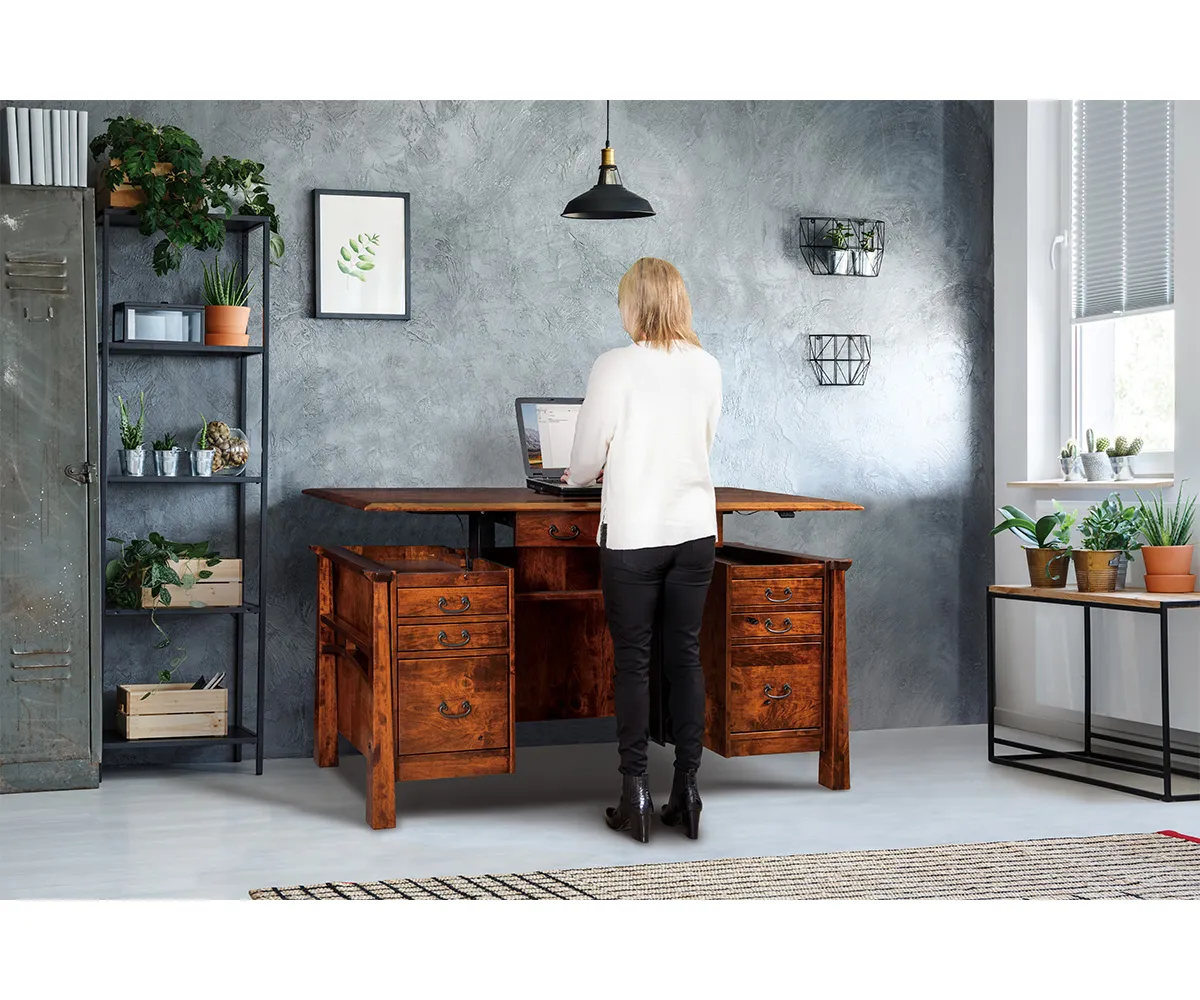 Artesa Sit to Stand Curved Top Desk - Image 3