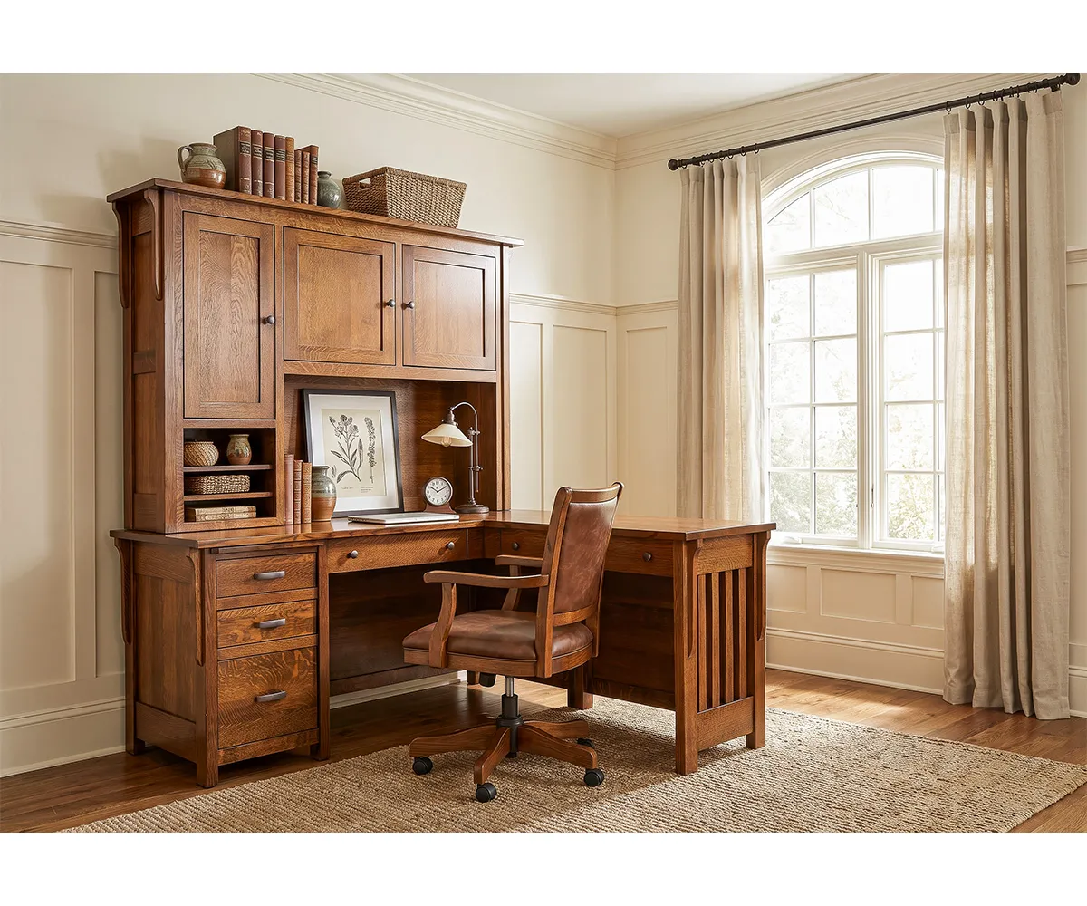 Boston File Desk - 66"W - Image 4